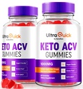 (2 Pack) Ultra Quick Keto ACV Gummies, UltraQuick Keto+ACV Kilo kaybı Desteği, Premium Keto Plus ACV Formula, Doğal Apple Cider Vinegar, Resmi Gomitas Yorumları (120 Gummies)
