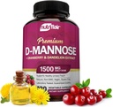 NutriFlair D-Mannose 1200 mg, 120 Capsules - Cranberry ve Dandelion Extract - Natural Urinary Tract Health UTI Support - Best D Mannose Toz - Flush Impurities, Detox Body, for Women and Men