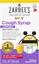 Zarbee's Baby Honey Cough Syrup + Immune for Bebekler 12-24 Ay, Güvenli ve Etkili Cough Syrup with Soothing Dark Honey & çinko for Immune Support*, Drug & Alkol-Free, Cherry, 2 fl. oz oz