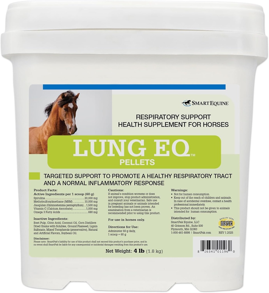 SmartEquine Lung EQ Pellets για την αναπνευστική υποστήριξη 