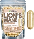 XPRS Nutra Organik Aslanlar Mane Supplement Capsules - 180 Kont (90 Günlük Supply) The Premium Lions Mane Mushroom Capsules for mental Clarity, Cognition and Immunity Lions Mane Toz Capsules