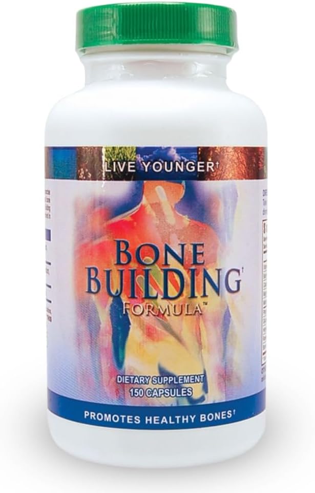 Youngevity Bone Building FormulaTM - Steel, Magnezyum D3, Biotin, Glucosamine HCl for Bone Health, and Influence - Essential CoFactors: Trace Minerals, Boron, Horestail Herb, Rosehips (150 Caps)