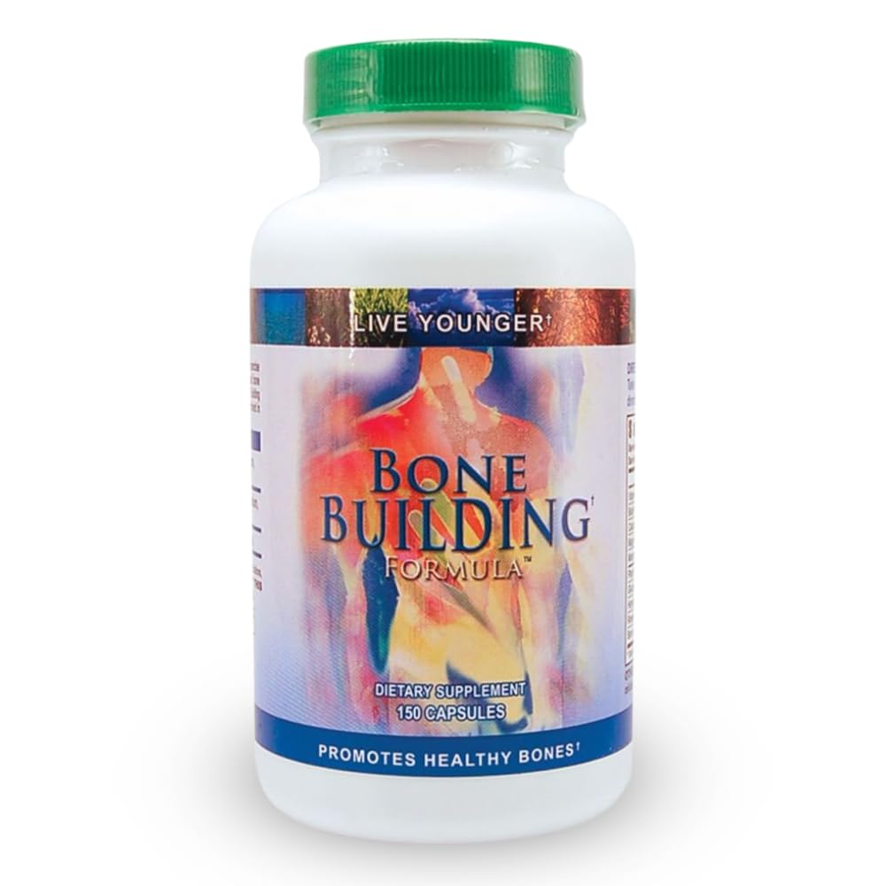 Youngevity Building FormulaTM - Ασβέστιο, Μαγνήσιο, D3, Βιοτίνη, Γλυκοζαμίνη HCl για την υγεία των οστών, και Πυκνότητα - Ουσιαστικό CoFactors: Trace Minerals, Boron, Horestail Herb, Rosehips (150 Caps)