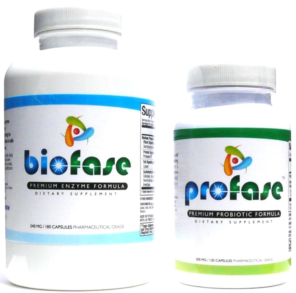 Biofase-Enzyme & Profase-Probiyotik Kit - Biofilm Savunma, Sağlıklı Digestion & Your Flora Balance - Kit Büyük