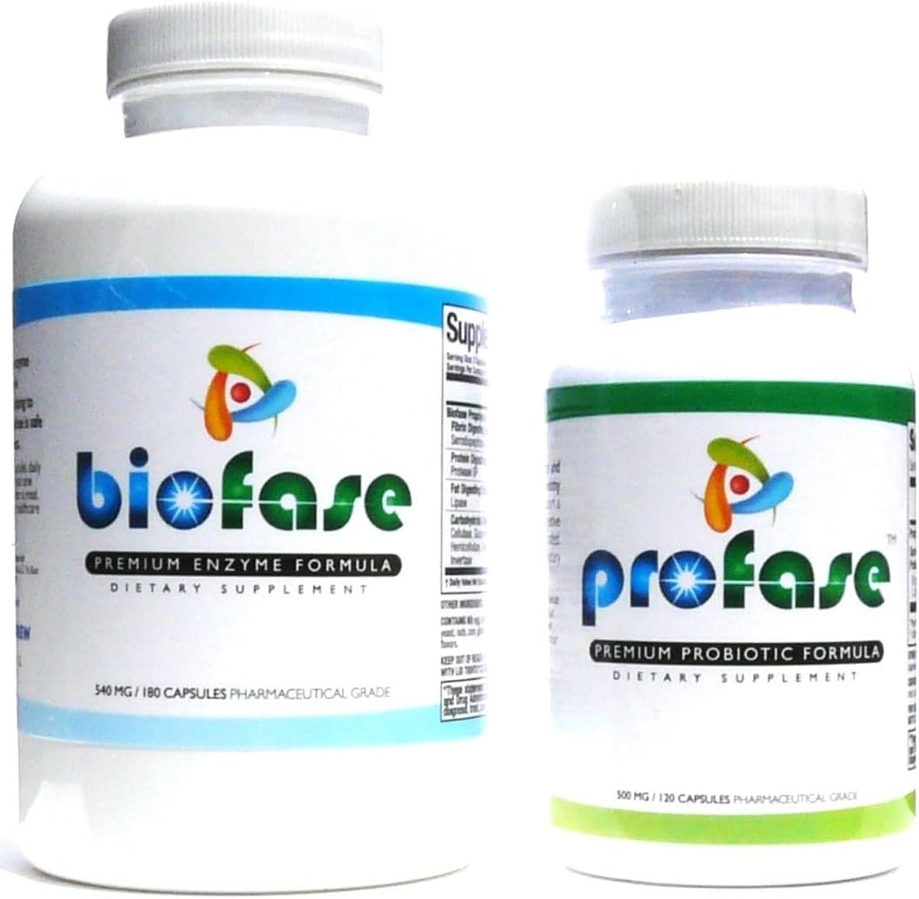 Biofase-Enzyme & Profase-Probiyotik Kit - Biofilm Savunma, Sağlıklı Digestion & Your Flora Balance - Kit Büyük