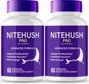 Nite Hush Pro Συμπληρώματα εγκεφάλου για τις κάψουλες μνήμης και εστίασης, NiteHush Advanced Formula Brain Health Support - Μέγιστη δύναμη Nootropics NiteHushPro Όλα τα χάπια φυσικής υποστήριξης Κριτικές (2 Pack)