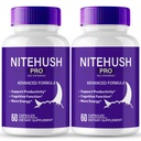 Nite Hush Pro Συμπληρώματα εγκεφάλου για τις κάψουλες μνήμης και εστίασης, NiteHush Advanced Formula Brain Health Support - Μέγιστη δύναμη Nootropics NiteHushPro Όλα τα χάπια φυσικής υποστήριξης Κριτικές (2 Pack)
