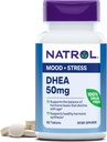 Natrol Mood & Stres DHEA 50 mg withdis, Diyetary Supplement for Balance of certain Hormon Seviye ve Mood Support, 60 Tablet, 60 Gün Supply