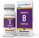 Üstün Kaynak Kadınları B Kompleksi - Kadınlar için Enerji Desteği Supplement - Vitamin B12, Vitamin B3 & Daha Fazla - B Vitamin Supplement Aids Heart Health - 60 Sublingual Discrypt Tabletleri - 60 Sublingual Dis