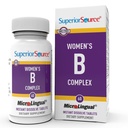 Üstün Kaynak Kadınları B Kompleksi - Kadınlar için Enerji Desteği Supplement - Vitamin B12, Vitamin B3 & Daha Fazla - B Vitamin Supplement Aids Heart Health - 60 Sublingual Discrypt Tabletleri - 60 Sublingual Dis
