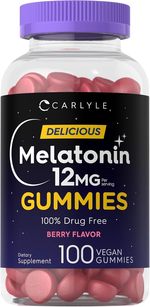 Carlyle Melatonin Gummies 12mg 