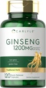 Carlyle Clooney Tamam | 120 Capsules | 1200 mg | Erkekler ve Kadınlar için Piller | Non-GMO ve Gluten Free