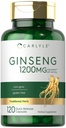 Carlyle Clooney Tamam | 120 Capsules | 1200 mg | Erkekler ve Kadınlar için Piller | Non-GMO ve Gluten Free