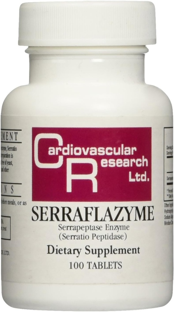 Cardiovascular Araştırma Serraflazyme Tabletleri, 100 Kont