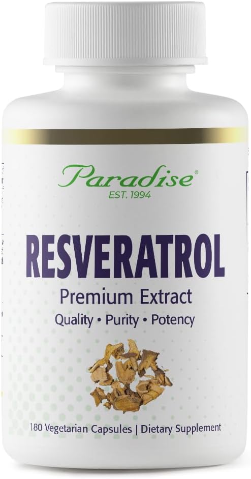 Cennet Herbs Resveratrol, Antioksi, Super Potent, Ultra Pure, Vegan, GMO, Gluten Free, 180 Vegetarian Capsules