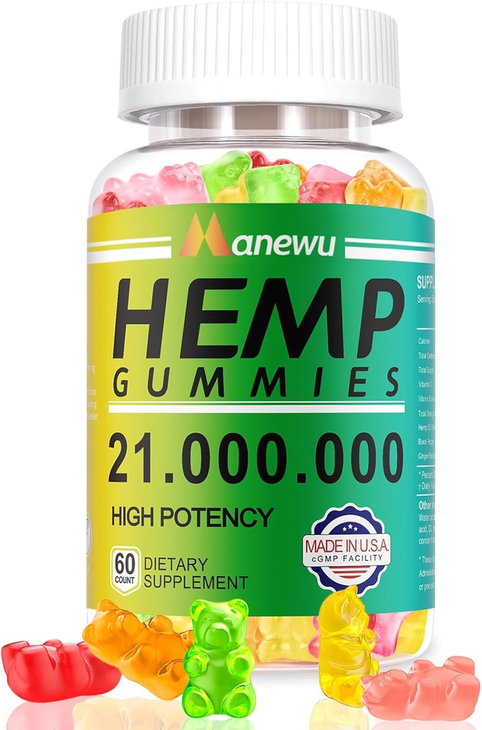Hemp Gummies, 60 Kont