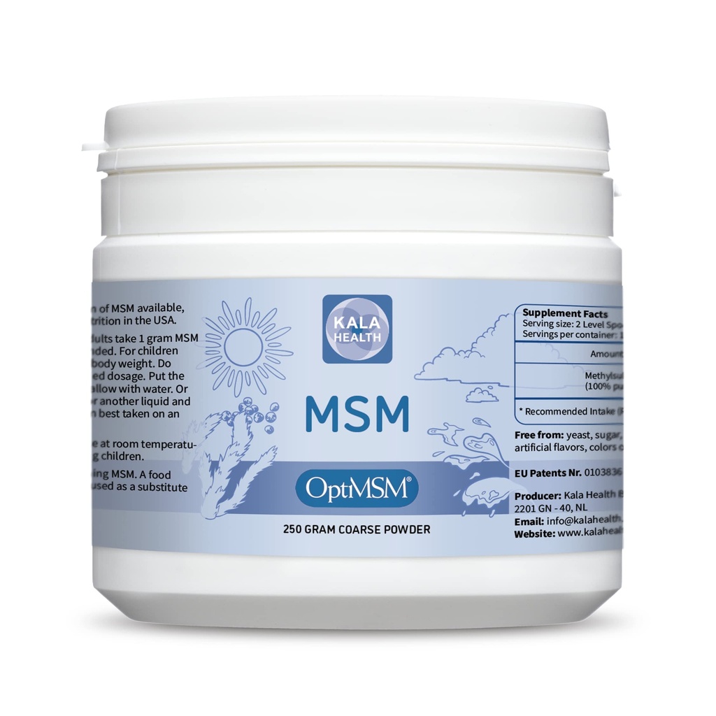 Procapsin OptiMSM – Pure Mesulfonylmethane MSM Supplement Toz – Organik, Gluten Free, Non-GMO – Opti MSM Sulfur Crystals/Powder for Kids and Yetişkinler (250Grams)