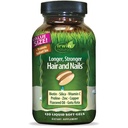 Irwin Naturals Longer, Güçlü Saç ve Nails - 120 Sıvı Softgels - Vibrant Shine Texture & Strength - 60 Toplam Hizmetler