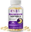 Magnezyum Glycinate 400 mg Softgels,Küçük, Smooth Capsules, Stomach'te, D3 & K2 ile Uyku,Relax,Muscle,Bone Health