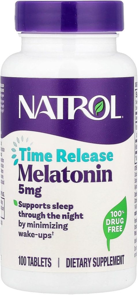 Melatonin 5 mg Time release, 0.32 lb