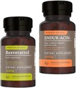 Endurance Products Resveratrol Supplement – Grape Skin Extract - 100 mg Trans-Resveratrol Antioksi ve ENDUR-ACIN Niacin - Vitamin B3 Niacin 500 mg Genişletilmiş Yayın ve Low-Flus