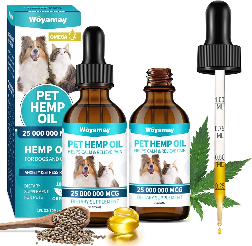 Köpekler ve Kediler için Petrol - Omp Oil Drops Omega 3, 6, 9 ve Organik Türleme Evcil hayvanlar Аnximarkty, Phasin, StrENs, Slееp, Аrthritis, Söizures R.
