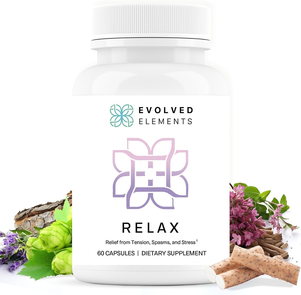 All-Doğal Kas Relaxer | 60 Capsules | Spasm Relief with, Passion Flower, and Valerian Root | Relieves Kas Spasms, Gerç ve Calmness'ı teşvik eder