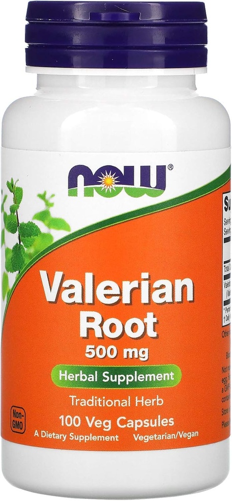Şimdi Gıdalar Valerian Root, 500 mg, 100 Capsules