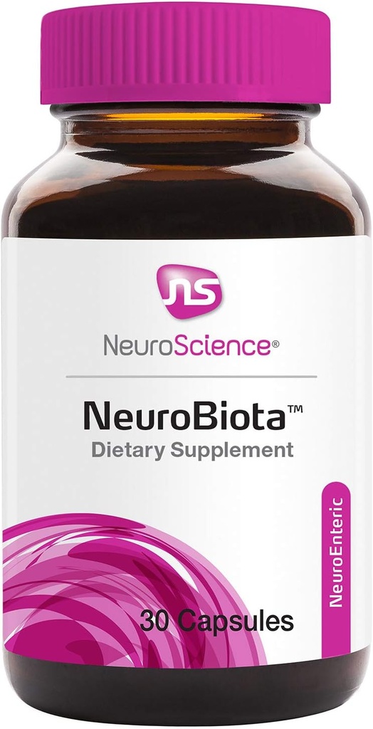 NeuroScience Mood Probiotic για γυναίκες & άνδρες - NeuroBiota Mood συμπλήρωμα υποστήριξης με τα προβιοτικά για την Digestive Υγεία, την Ανοσολογική Υποστήριξη και την υγιεινή δραστηριότητα GABA - Nourish the Gut-Brain Axis (30 κάψουλες)