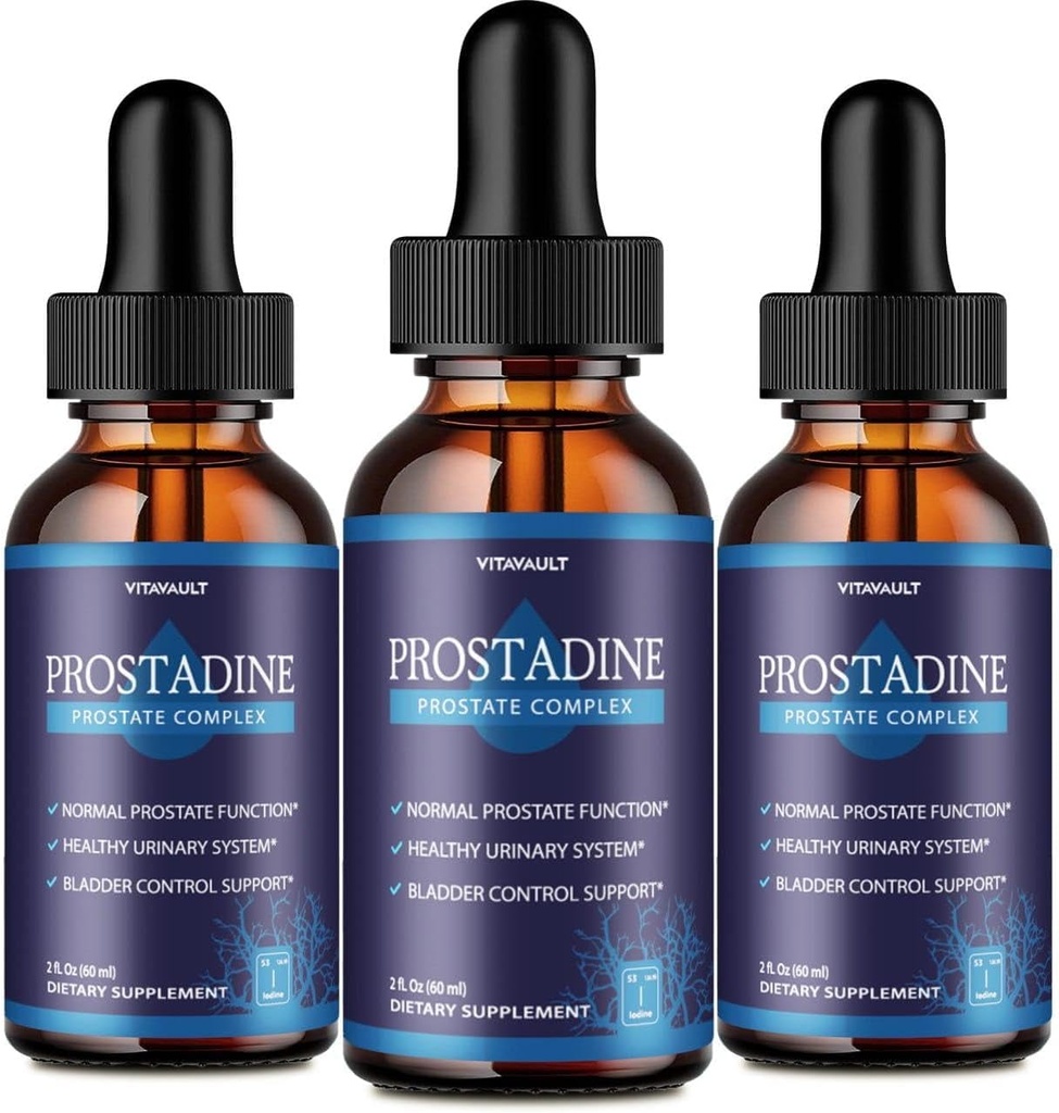 Prostadine, Potent Prostate Support Liquid Drops, Highly-Rated Prostadine for General Prostate Wellness, Easy-to-Use Dropper Form (3 Pack)