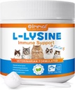 L-Lysine σε σκόνη για γάτες, Lysine συμπλήρωμα για γάτες, υποστήριξη ανοσοποιητικού συστήματος, αναπνευστική υγεία & οπτική λειτουργία και Αλλεργία ανακούφιση, Κατοικίδια προϊόντα υγείας πολυβιταμίνες, σολομός Γεύση - 4.23 oz / 120g
