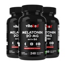 Melatonin 20 mg - 240 Hızlı Dissolve Tabletler - Uyuşturucu Ücretsiz - Doğal Berry Flavor - Vejetaryen, Non-GMO, Gluten Free 240 (Pack of 3)