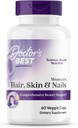 Doktor'un En İyi Kadın Saçları, Skin & Nails with OptiMSM + KeraGLO, Kapsamlı Güzellik Desteği, Non-GMO, Gluten Free 60 Veggie Caps