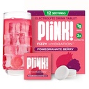 Plink! Yetişkinler ve Çocuklar için Fizzy Electrolyte Tabletleri - Pomegranate Berry, 12ct – Family-Friendly Daily Hydration – Low Sugar, Vegan, Keto Friendly, Non-GMOMO