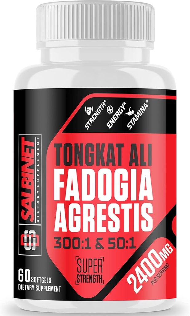 2400mg Fadogia Agrestis Tongkat Ali Συμπληρώματα - Third Party Tested - 1400mg Fadogia Agrestis & 1000mg Tongkat Ali, Μέγιστη δύναμη, μυϊκή μάζα & αθλητική απόδοση
