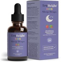 TruHeight Kids Sleep Tincture Ages 2+ (Watermelon Flavor) - Bebekler, Toddler & Çocuklar Doğal Uyku Yardımı - Bebek, Toddler, Çocuk Melatonin 2 Yıl Eski+ - B6, Riboflavin, çinko, Copper, Lemon Balmlon