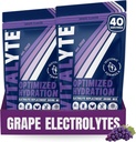 Vitalyte Electrolyte Toz İç Mix, Isotonic Electrolyte Hydration Mix, Gluten Free Post Workout Toz Mix, 2, 35 oz. Her biri, Grape Flavor