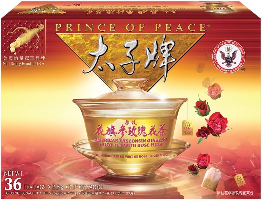 Prince of Peace®American Ginseng Rose Tea (36 φακελάκια)