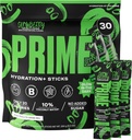 PRIME HYDRATION+ Sticks GLOWBERRY | Hydration Toz Single Servis Sticks | Electrolyte Toz On The Go | Low Sugar | Caffeine-Free | Vegan | 30 Sticks