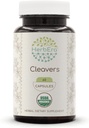 HerbEra Cleavers 60 Capsules, 400 mg, USDA Organik Cleavers (Galium aparine) kuru herb (60 Capsules)