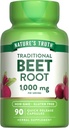 Nature's Truth Beet Root Capsules | 1000 mg | 90 Pills | Herbal Extract | Gluten Free & Non-GMO Supplement
