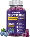 Glucosamine Chondroitin Gummies - 3000MG Ekstra Güçlü Ortak Destek Tamam MSM & Elderberry, Flexability, Antioksi Immune Support Gummy for Yetişkinler, Men & Women