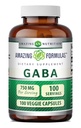 Amazing Formulas GABA Supplement | 750 Mg per Serving | 100 Veggie Capsules | Non-GMO | Gluten-Free | Made in USA | Ideal for Vegetarians