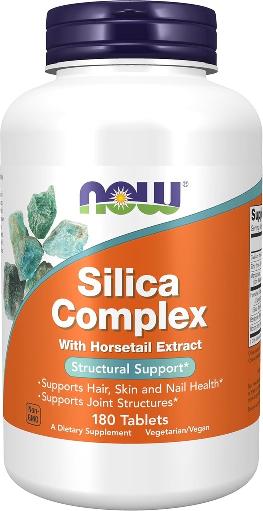 NOW Foods - Silica Complex Χορτοφαγικά 500 mg. - 180 δισκία