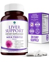 1 Body Liver Cleanse Detox & Repair – Milk Thistle Liver Support Supplement with Turmeric & Artichoke for Healthy Liver Function – Herbal Liver Health Formula for Fatty Liver - 60 Count