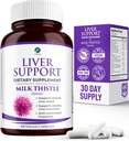 Liver Support - Detox & Cleanse Supplement (Vegetarian) - Advanced Natural Liver Health Formula That Combines Milk Thistle, Selenium, Turmeric Curcumin, Vitamin B12, Vitamin C, Alpha Lipoic Acid, N Acetyl Cysteine, Magnesium, Taurine, and More - 30 Day Supply