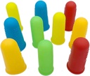 Silikon Parmak Koruyucu,JDWG 10 adet Parmak Kapakları Parmak Beşikler, Sıcak Havlu Gun Parmak Kapları, Parmak Kolları, Tesetme/Finger Arthritis/Finger Callus için harika. (Mix Color)