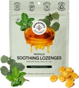 Arıcının Doğalları Mint Eucalyptus Cough Drops, Immune Support with Vitamin D, çinko ve Propolis, Soğutma & Throat Soothing Lozenges, 14 Ct