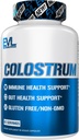Evlution Nutrition Colostrum - Υποστήριξη για την Ανοσοποιητική Υγεία - Υποστήριξη για την Υγεία των Ούρων - 1000mg Colostrum Per Serving - Χωρίς Γλουτένη & Μη ΓΤΟ - Συμπλήρωμα Διατροφής - 45 Servings - 90 Κάψουλες Veggie