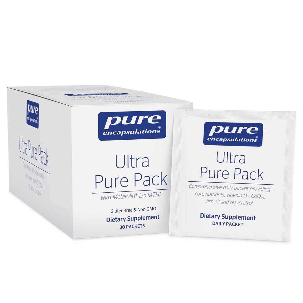 Saf Encapsulations Ultra Pure Pack - Daily Comprehensive Multivitamins - Supports Well-Being* - Coenzyme Q10, Vitamin C & More - Non-GMO - 30 Packets